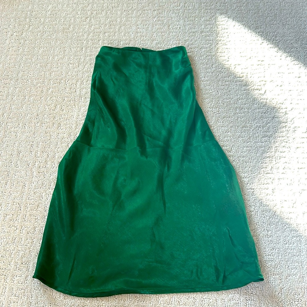 H&M green low back halter top size small